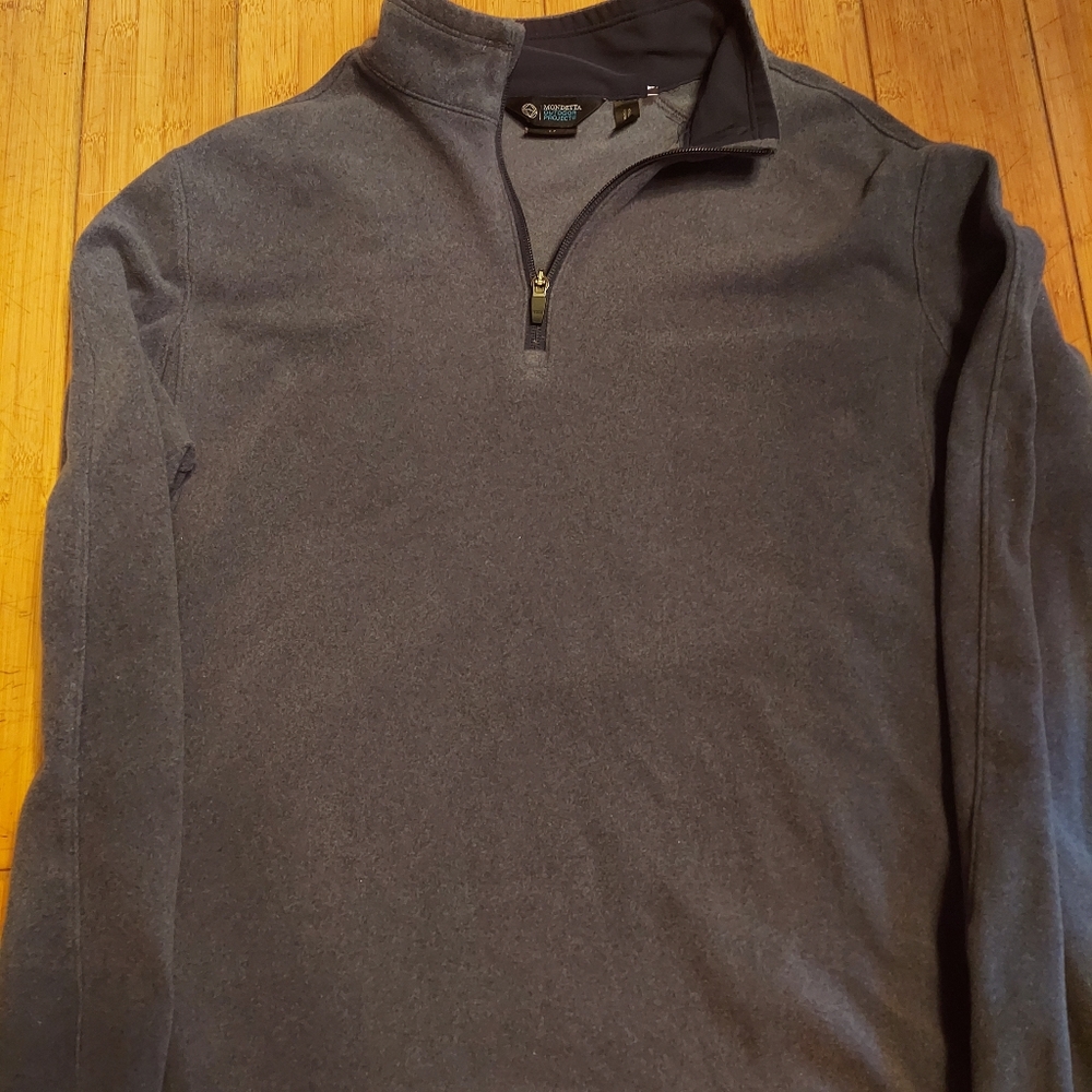 Mondetta outdoor project light stretch pullover quarter zip top medium